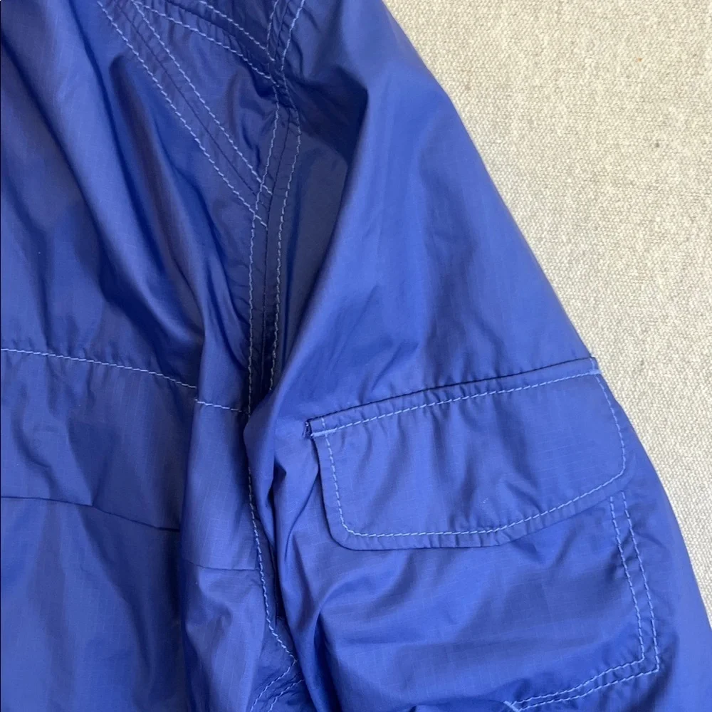 Tommy Bahama Blue Lightweight Windbreaker Jacket Full Zip Relax Logo